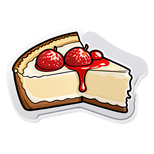 Keto Cheesecake sticker illustration