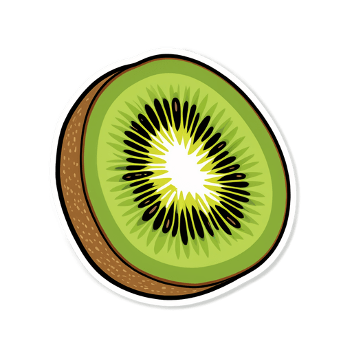 Kiwi sticker illustration