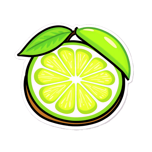 Lime sticker illustration