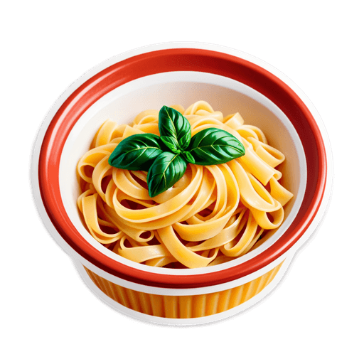 Low-Carb Pasta sticker illustration