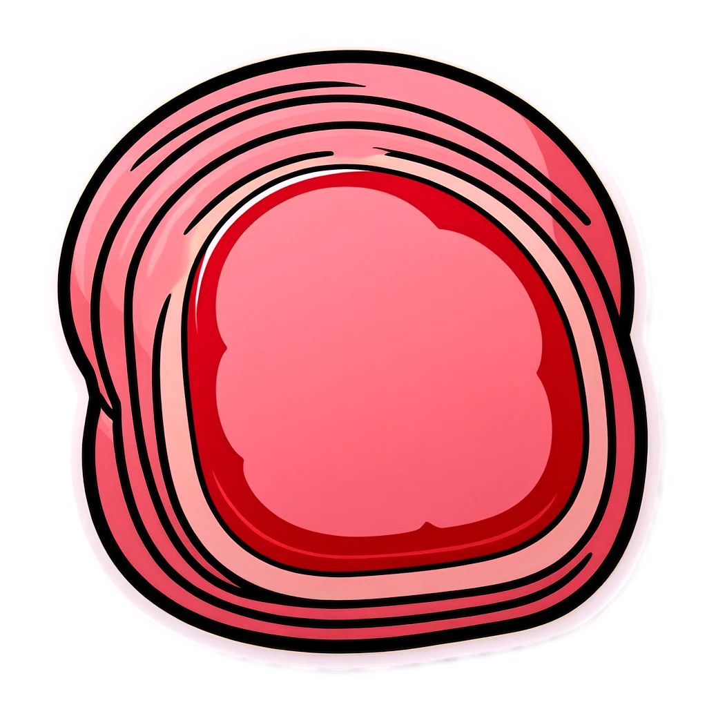 Lunch Meat sticker illustration