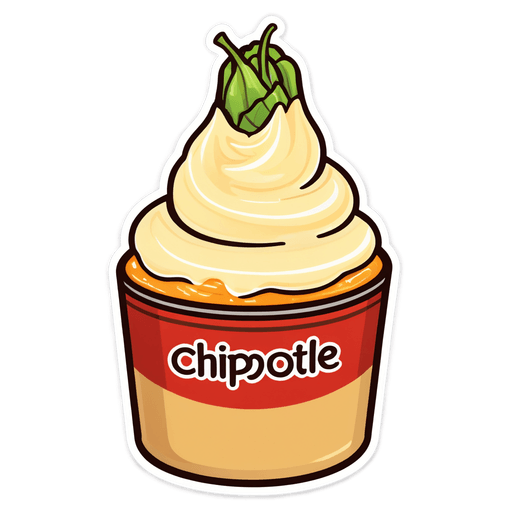 Chipotle Mayo sticker illustration