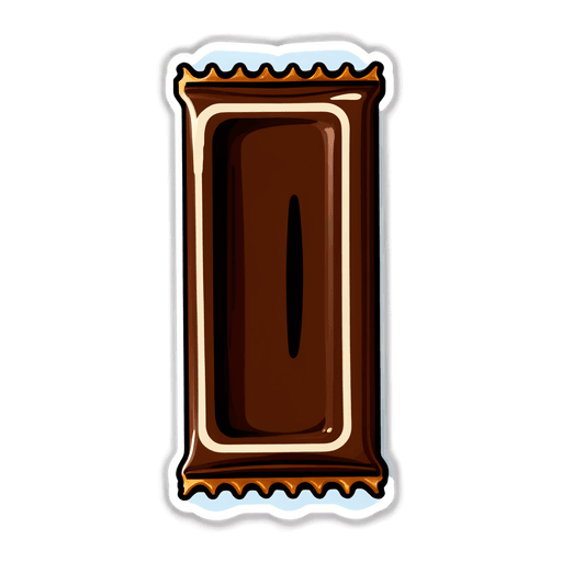 Milk Chocolate sticker illustration