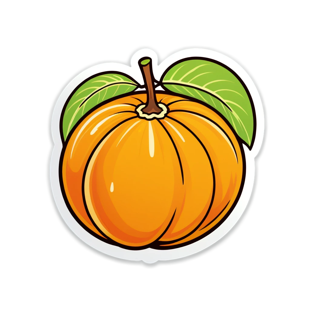 Monk Fruit sticker illustration
