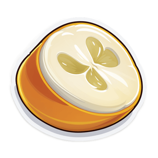 Fresh Mozzarella sticker illustration
