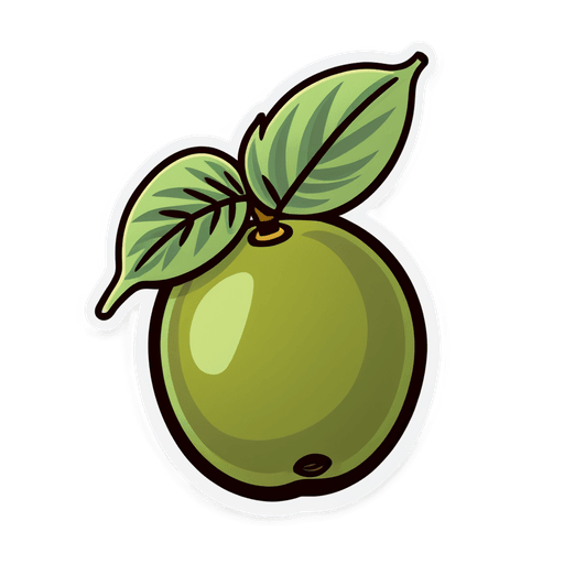Olive sticker illustration