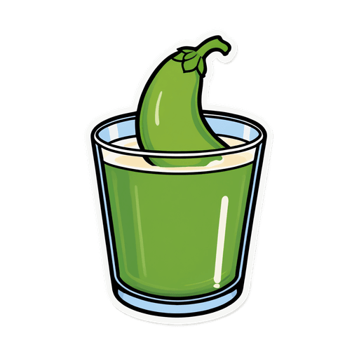 Pea Milk (Unsweetened) sticker illustration