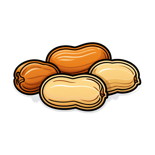 Peanuts (Roasted) sticker illustration