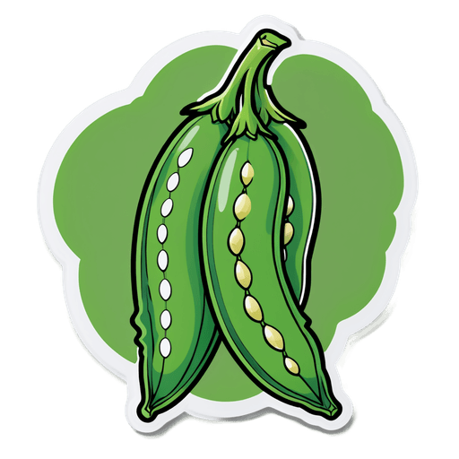 Peas (Green) sticker illustration