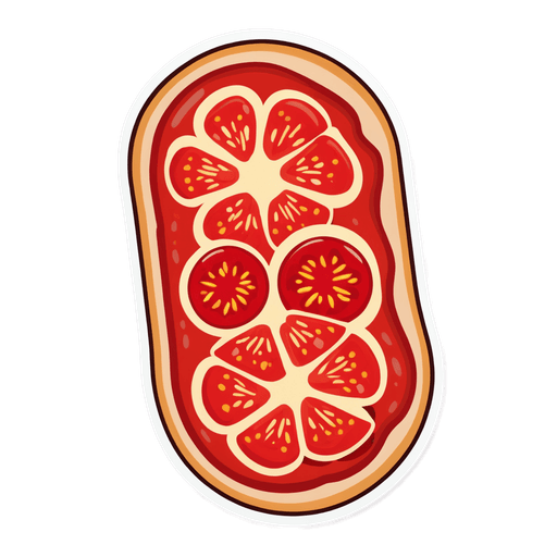 Pepperoni Slices sticker illustration