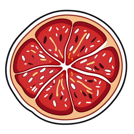 Pepperoni sticker illustration