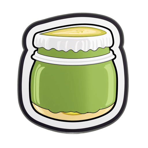 Pistachio Butter sticker illustration