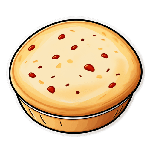 Pita Bread sticker illustration