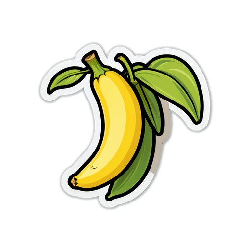 Plantain sticker illustration