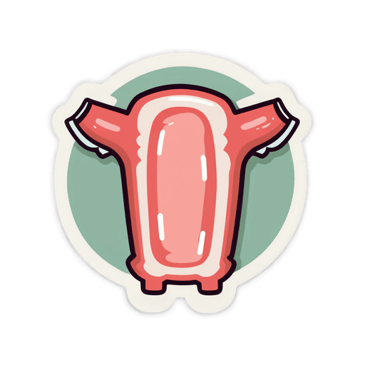 Pork Ribs sticker illustration