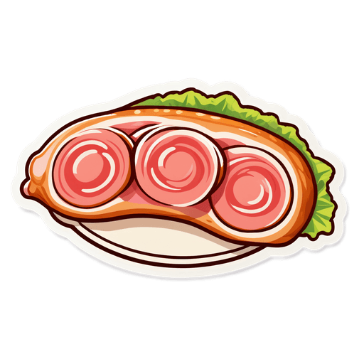 Pork Tenderloin sticker illustration