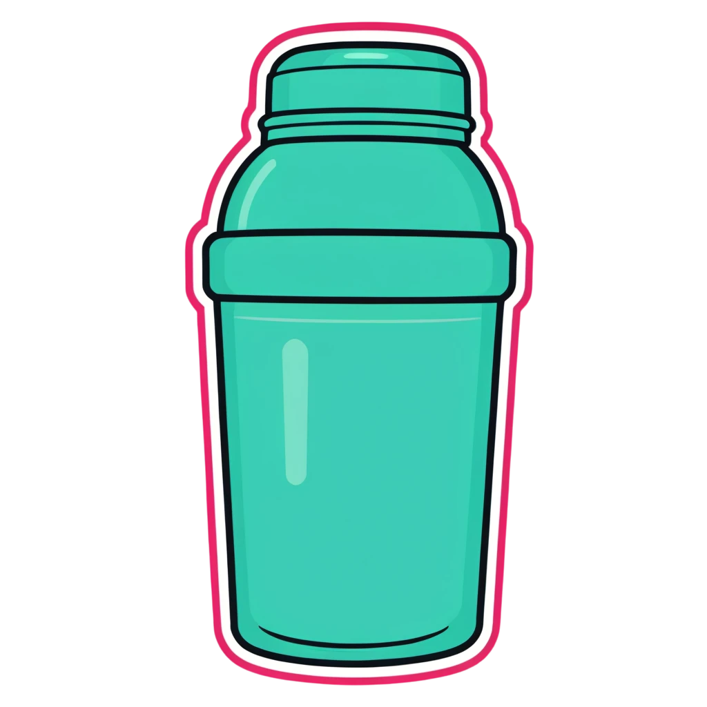 Pre-Workout / BCAA Powder sticker illustration
