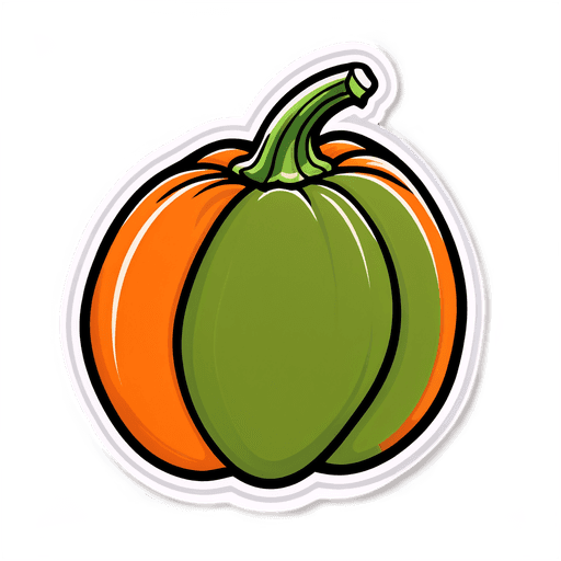 Pumpkin Seed Oil sticker illustration