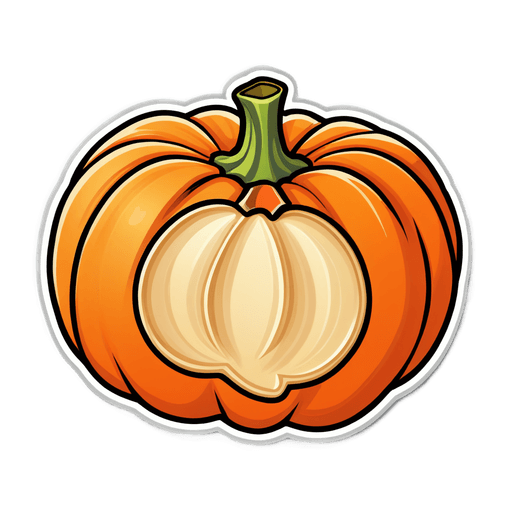 Pumpkin Seeds sticker illustration