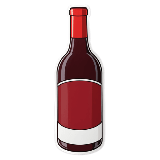 Red Wine sticker illustration