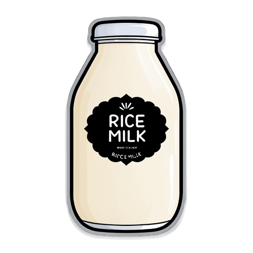 Rice Milk (Unsweetened) sticker illustration