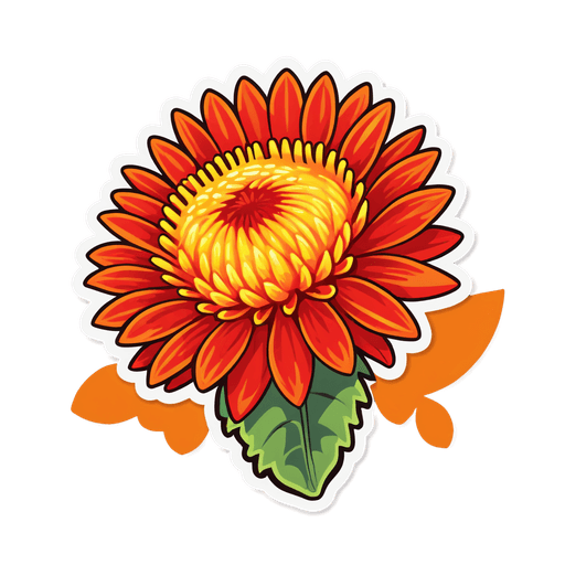Safflower Oil sticker illustration