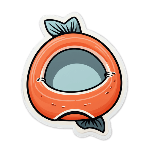Salmon sticker illustration