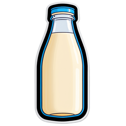 Skim Milk sticker illustration