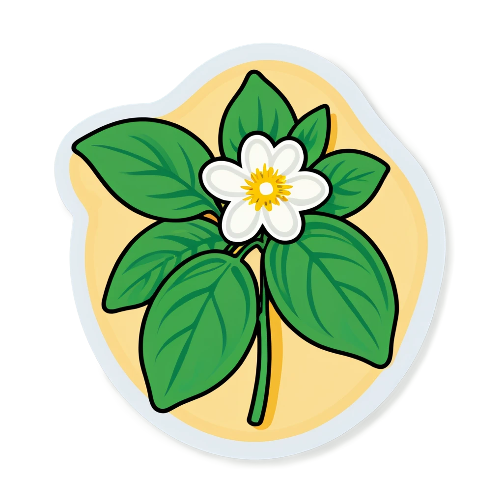 Stevia sticker illustration