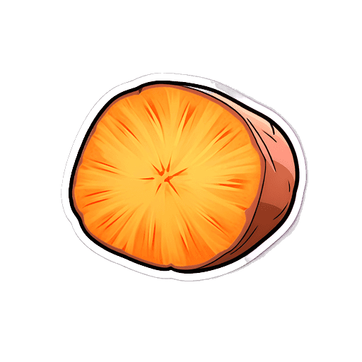 Sweet Potato sticker illustration