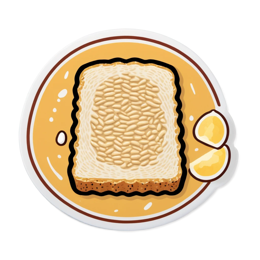 Tempeh sticker illustration