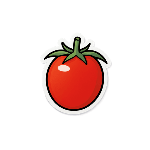 Cherry Tomato sticker illustration