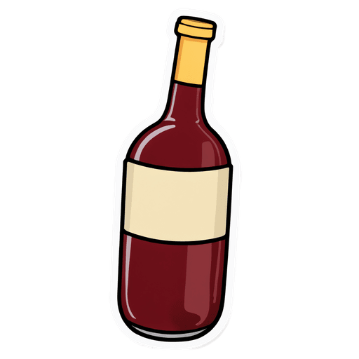 Red Wine Vinaigrette sticker illustration