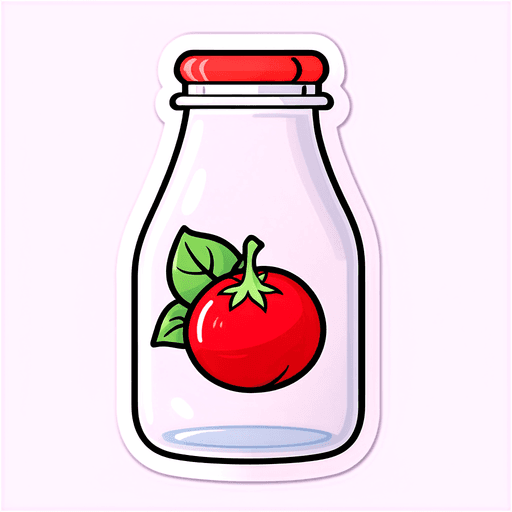 White Vinegar sticker illustration