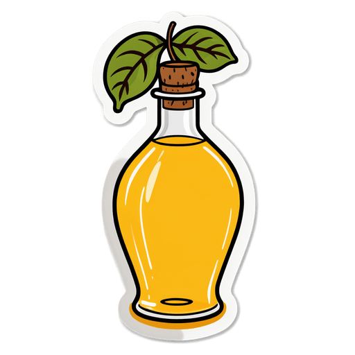 Walnut Oil sticker illustration
