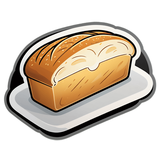 White Bread sticker illustration