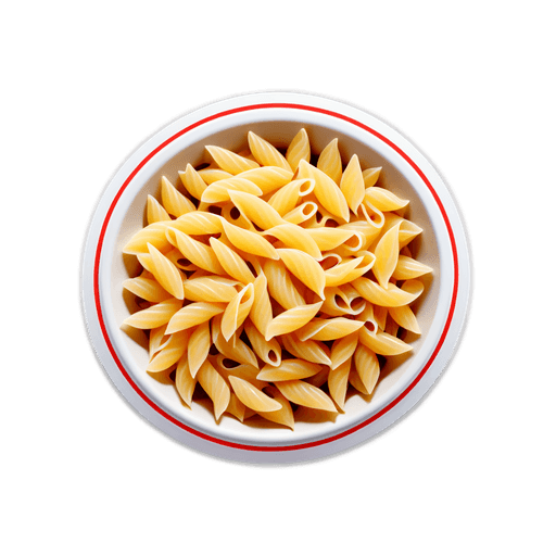 White Pasta sticker illustration