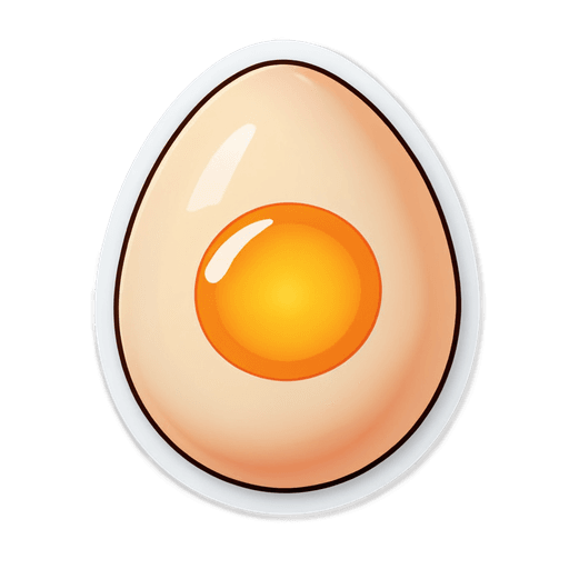 Whole Egg sticker illustration