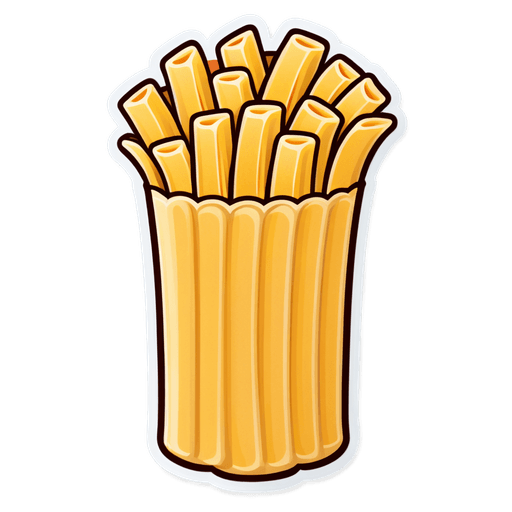 Whole Wheat Pasta sticker illustration