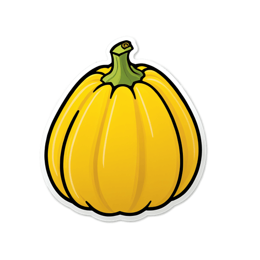 Yellow Squash sticker illustration